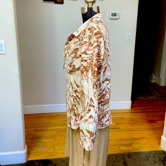 Chico’s Addition Pink Multi Colored Jacket - Picture 4 of 8